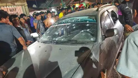 Balacera en Entre R&iacute;os. (Foto. El Deber).