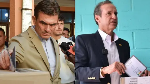 Rodrigo Paz y Tuto Quiroga. (Foto. El D&iacute;a).