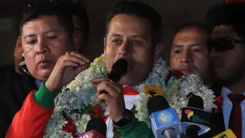 Edman Lara, candidato vicepresidencial. (Foto. La Voz Tarija).