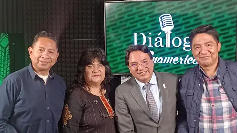 De izquierda a derecha: Jos&eacute; Luis Flores, Jimena Costa, Marcelo Silva y Marcelo Arequipa.