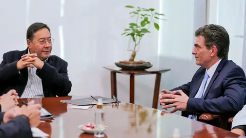 Luis Arce y Rodrigo Paz.