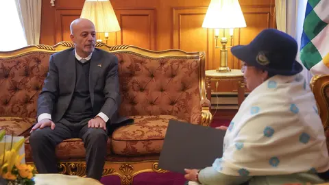 Ahmed Said Fakhri Al-Assad, embajador de Palestina en Bolivia. (Foto. Canciller&iacute;a).