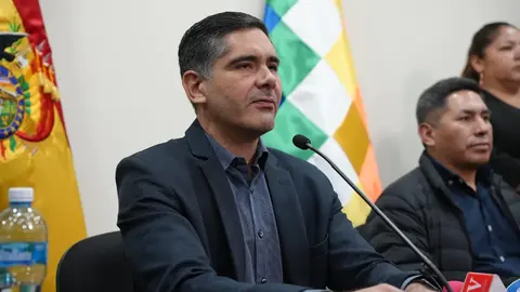 Oscar Mario Justiniano, ministro. (Foto. La Raz&oacute;n).