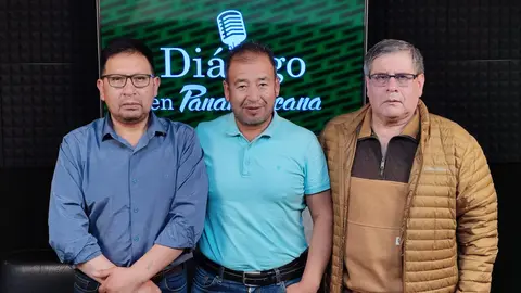 Oscar Cruz, Andr&eacute;s G&oacute;mez Vela y Waldo Albarrac&iacute;n.