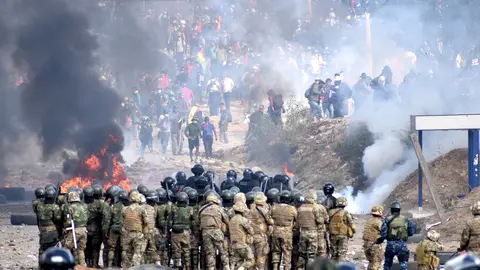 El conflicto postelectoral en Sacaba, Cochabamba, en 2019. DICO SOLÍS