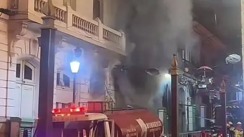 Incendio. (Foto. La Raz&oacute;n).