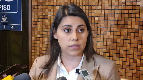 Viceministra de Autonom&iacute;as, Andrea Barrientos. Foto: RRSS