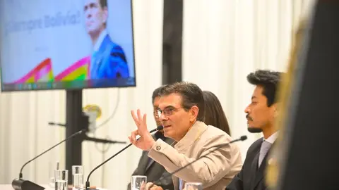 Rodrigo Paz en coferencia de prensa. Foto: Presidencia