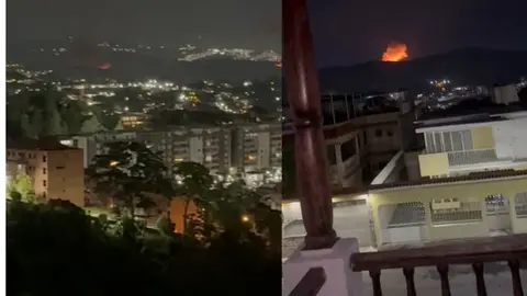 Bombardeo Venezuela. (Foto. Destino Panam&aacute;).
