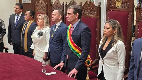 Presidente Rodrigo Paz.  Inauguraci&oacute;n del a&ntilde;o judicial.