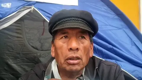 Carlos Cu&eacute;llar, dirigente gremial de Cochabamba. (Foto. RR. SS.).