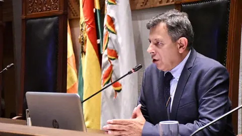Diego &Aacute;vila, presidente de senado. (Foto. Senado)