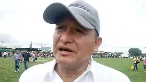 Jimmy Prado, representante arrocero. (Foto. Monetero News).