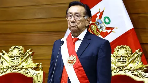Jos&eacute; Mar&iacute;a Balc&aacute;zar, presidente interino del Per&uacute;. (Foto: 24 horas).