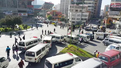 Paro de transporte.