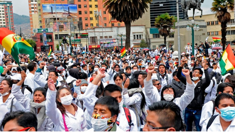 Protesta de trabajadores en Salud. Imagen referencial. (Foto: RRSS)