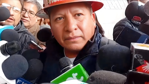 Dirigente de la Federaci&oacute;n Sindical de Trabajadores Mineros de Bolivia (FSTMB), Andr&eacute;s Paye (Foto: Radio Panamericana)