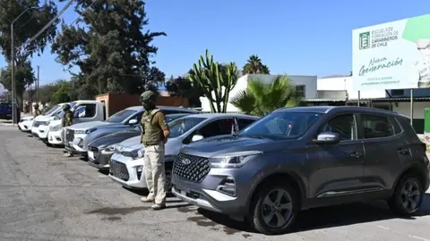 Veh&iacute;culos detenidos