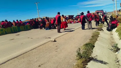 Bloqueo en carretera