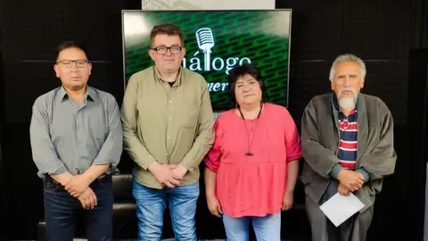 De izquierda a derecha: Oscar Cruz, Diego Ayo, Jimena Costa y Pedro Portugal.