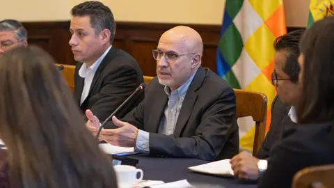 Ministro de la Presidencia, Jos&eacute; Luis Lupo y Vicepresidente Edman Lara (Foto: Ministerio de la Presidencia)