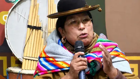 Rosal&iacute;a Churqui, representante de la Asamblea Permanente de Derechos Humanos Regional Provincias.