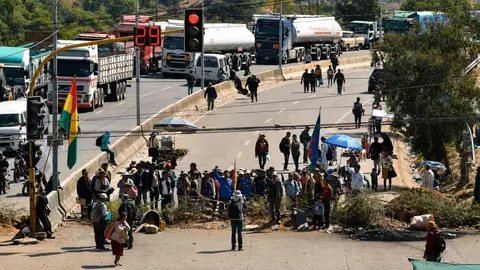 Bloqueos en Bolivia (Foto: RRSS)
