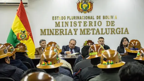 Reuni&oacute;n mineros y gobierno