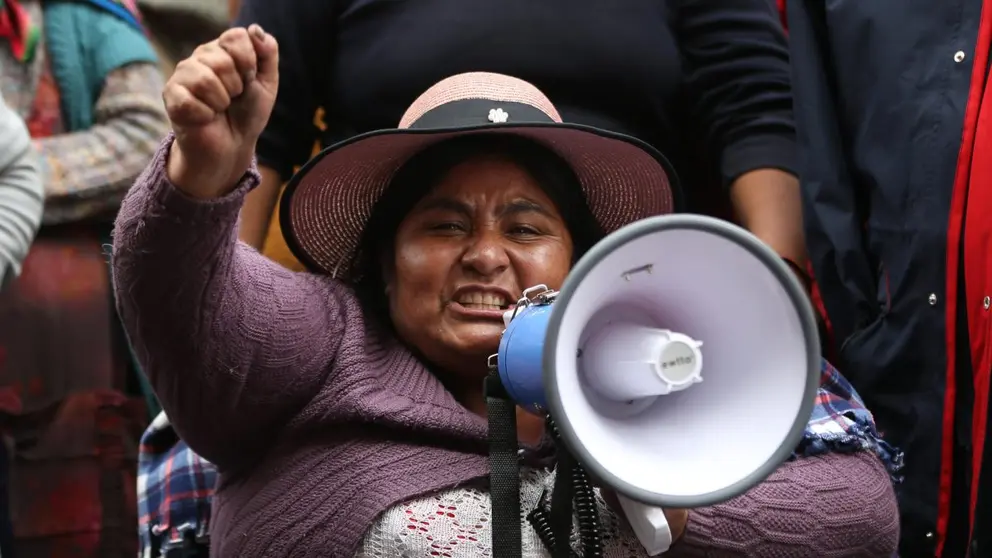 Personas con discapacidad protestan. (Foto: Que Pasa Media).