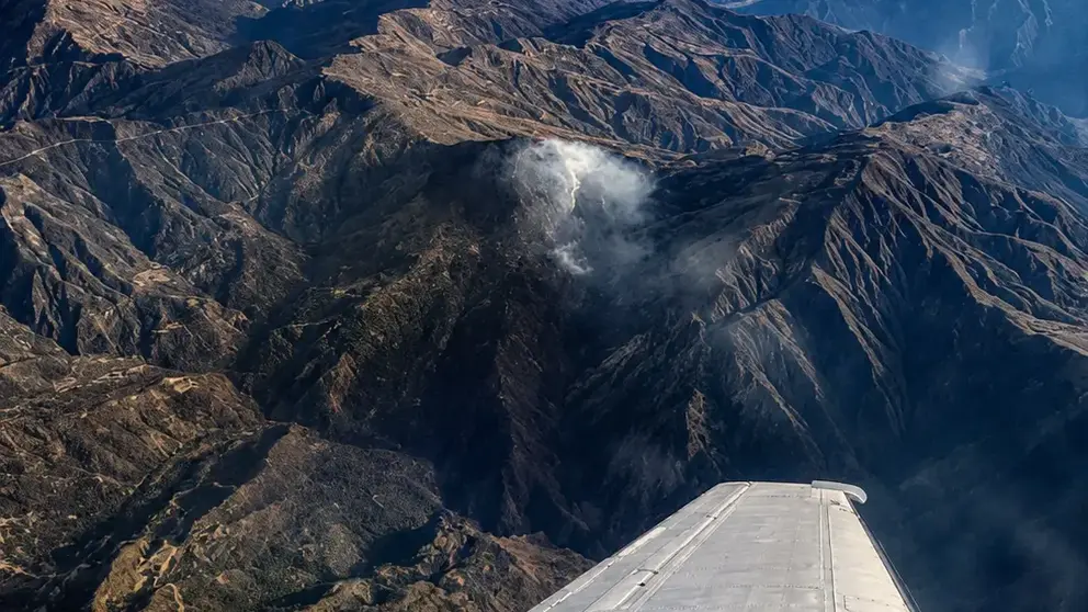 Incendios en Tarija (Foto: Ministerio de Defensa, optimizada por Panamericana)