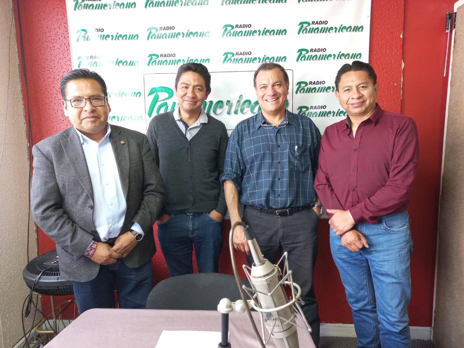 De izquierda a derecha: Juan José Jáuregui, Marcelo Arequipa, Franklin Pareja y José Luis Flores.