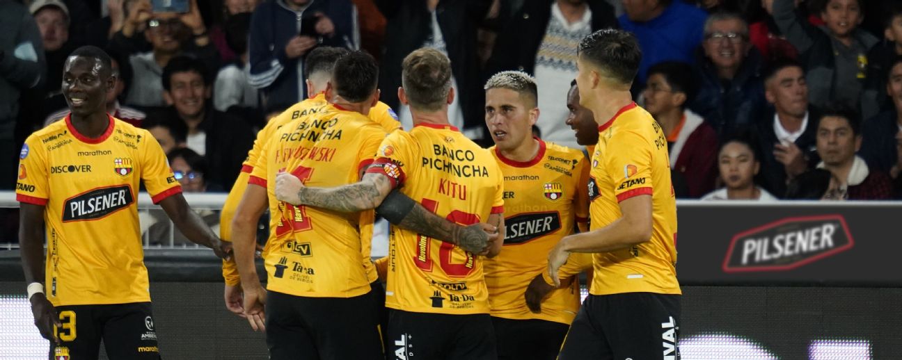 Jugadores del Barcelona SC celebrando. (Foto: ESPN).
