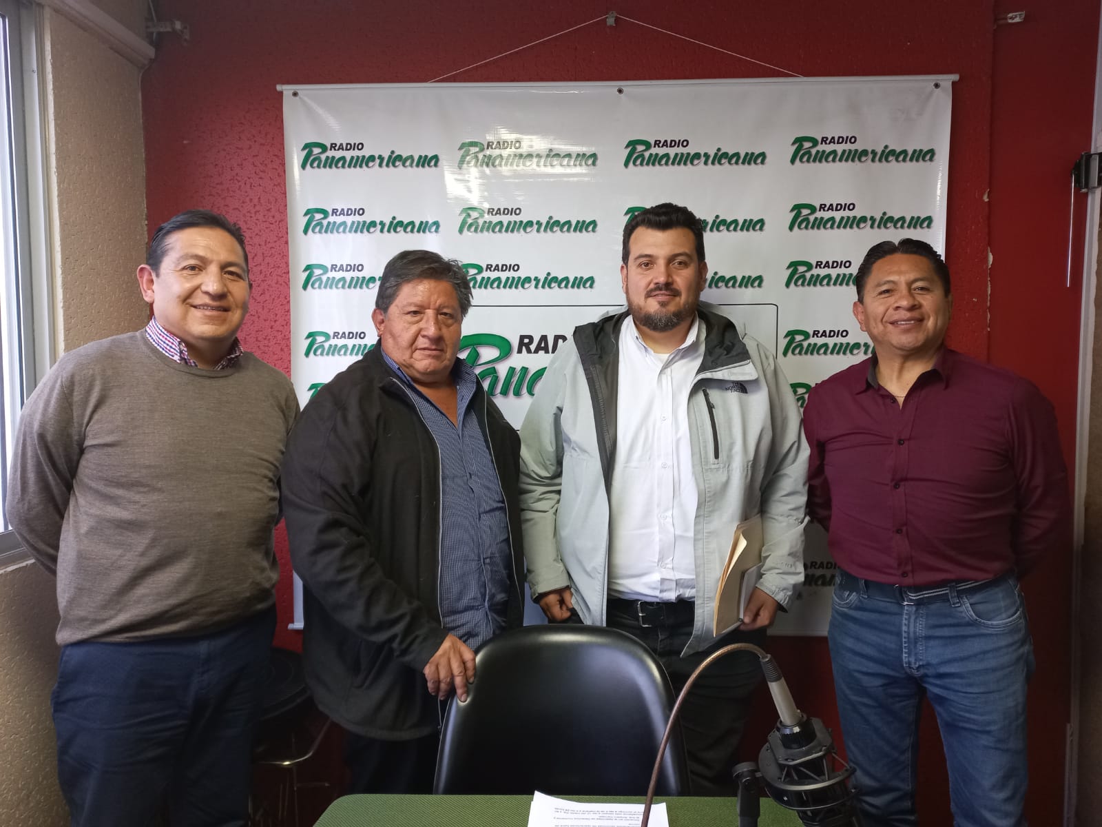 De izquierda a derecha: José Luis Bedregal, Manuel Morales, Carlos Saavedra y José Luis Flores.