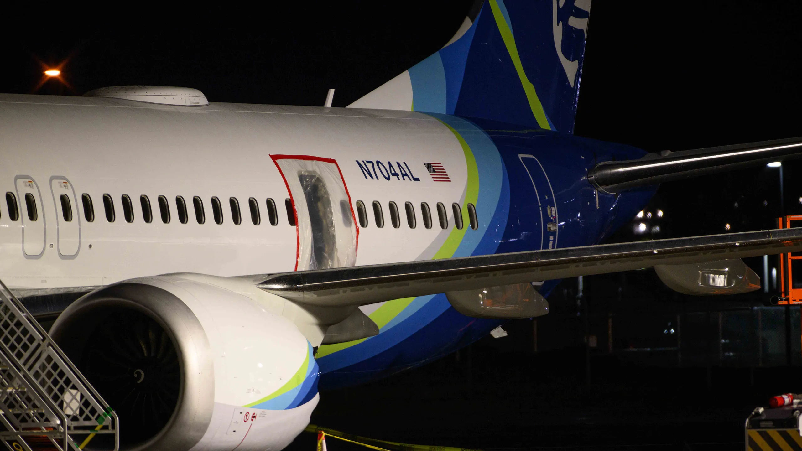Boeing 737 Max de Alaska Airlines. (Foto: Wired).